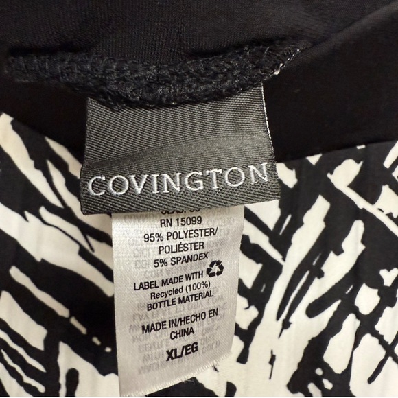 Covington Monochrome Graphic A-Line Skirt - Picture 3 of 5